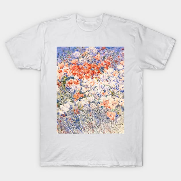 The Island Garden by Childe Hassam T-Shirt by Classic Art Stall